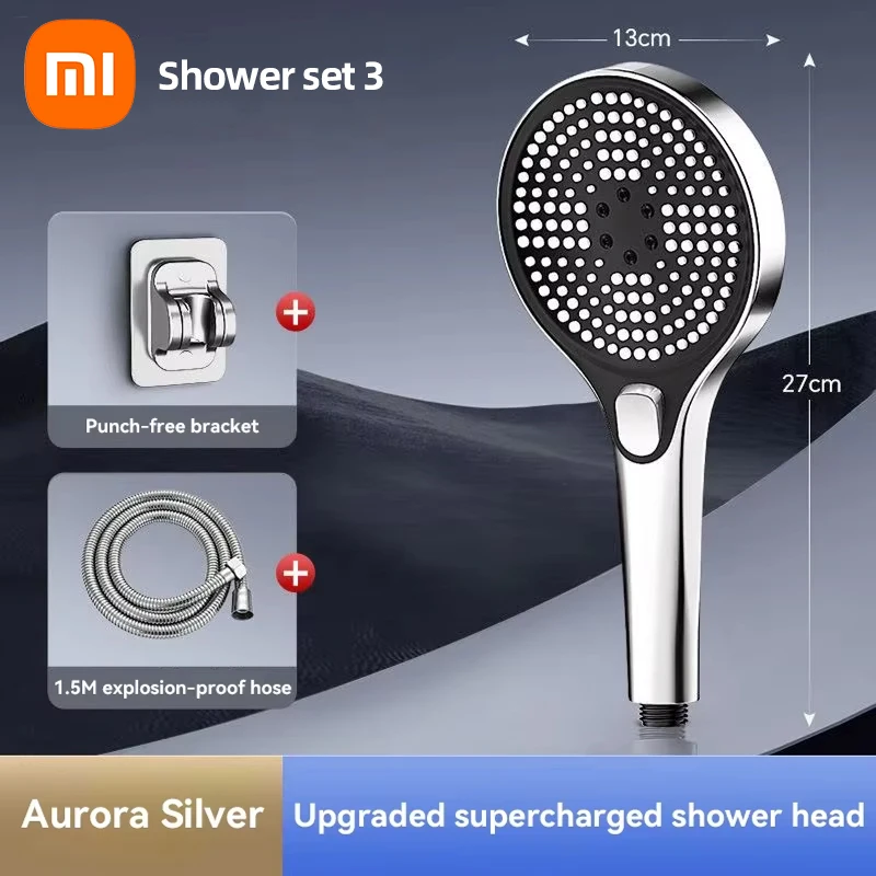 Xiaomi Booster Shower Head Powerful Pressurised Shower Head Home Bath Shower Head 3-Speed Adjustment Home Bathroom Facilities 6
