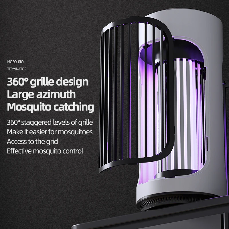 Xiaomi Rechargeable Automatic Mosquito Killing Lamp Electric Shock Kill Desktop Wall Hang Dual Use mosquito killer lamp mosquito lamp