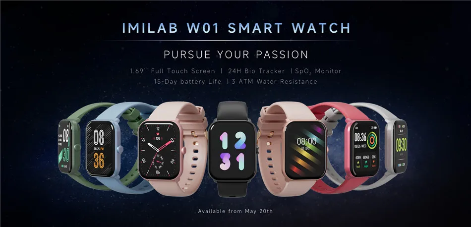 Imilab W01 Smart Watch : 1.69 Inches