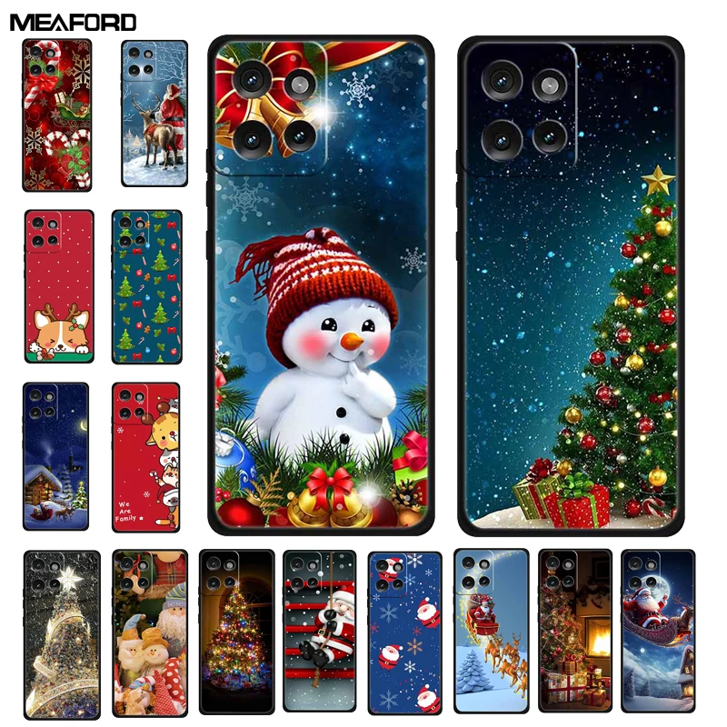 Festive Holiday Silicone Case - Soft TPU Protective Cover with Christmas Design