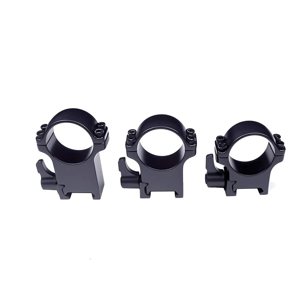 Rifle Scope Mount Ring Rifle Scope Mount Scope Mount Adapter 2Pcs /Set Steel Scope 30mm Rings Quick Release Low Medium High Profile For 21mm Rail Hunting Scopes Ring Mount