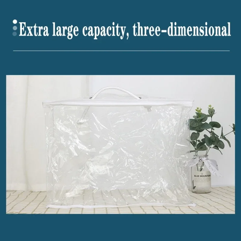 Quilt Pillow Storage Bags Moving Bedding Packing Bags Transparent PVC Storage Bags Blanket Packing Bags Pillowcase Bags 5