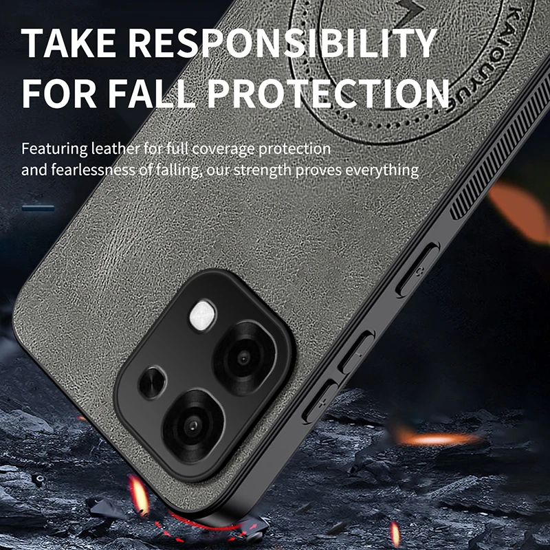 Luxury PU Leather Magnetic Phone Case - Shockproof and Stylish Cover
