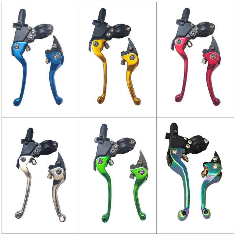 Motorcycle Clutch/Brake Lever- Folding Anti-Slip Handlebars with ASV Design, Aircraft Aluminum Alloy for Sport/Off-Road Models