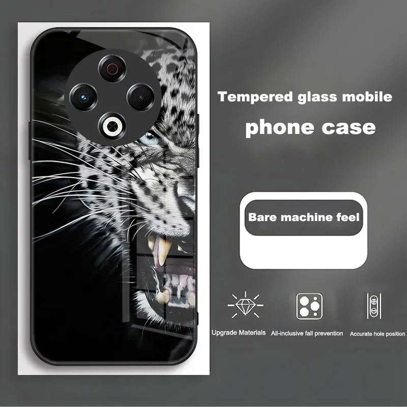 Luxury Shockproof Bumper Case with Tempered Glass for Tecno Spark 30 Series
