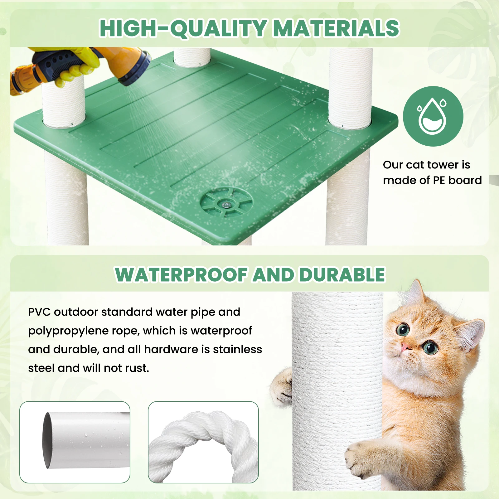 Cat Scratcher Pvc Pipe Cat Tree Plans 56 Inches Outdoor Waterproof