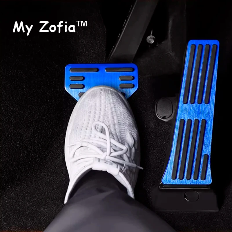 Car Accelerator Brake Pedals Cover Aluminum Alloy Non Slip Pads Pedal Cover Accessories For Leapmotor C10
