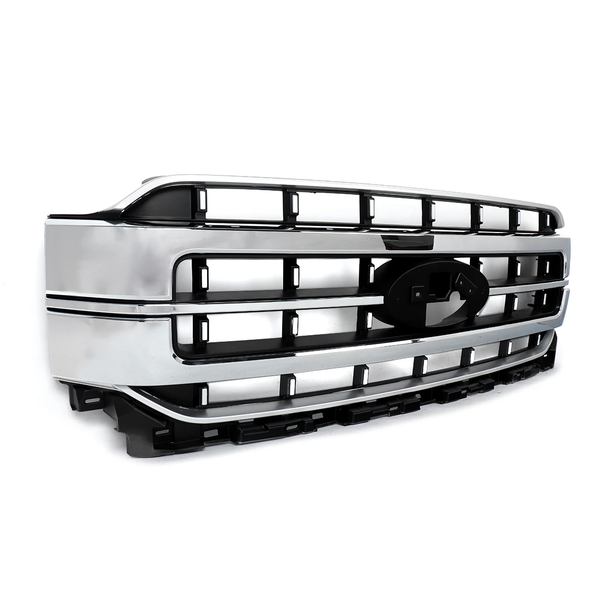 Front Grille Racing Grills Chrome for Ford F-150 F150 20212022 2023 Front Bumper Upper Grille Hood Mesh Grid Air Intake Grille - Image 4