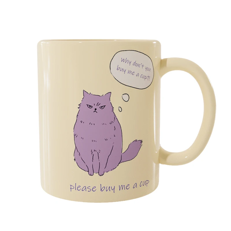 

Original cute cat printed ceramic mug mug coffee cup gift cup tea cup milk cup