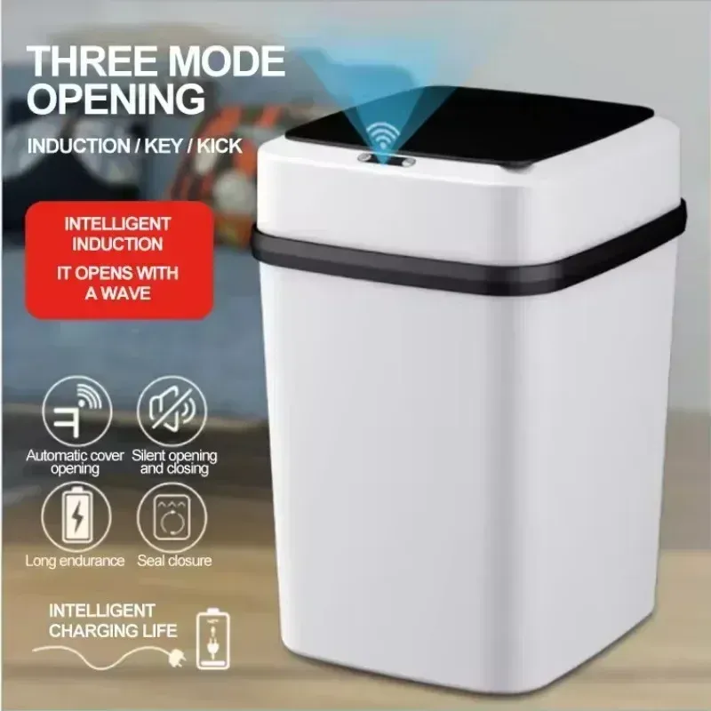 Waterproof Smart Electric Bin for Kitchen, Bungalow Bin, Auto Sensor Bin, Bin, 13L