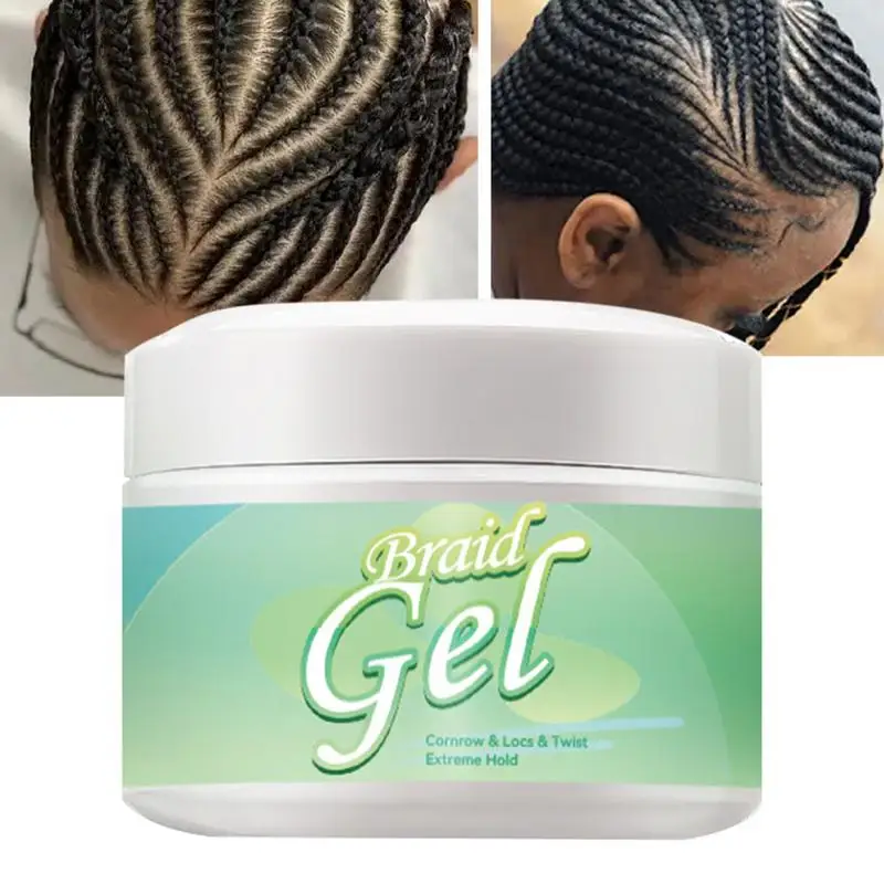 

Braiding Gel Professional Conditioning Shining Gel Extra Hold High Shine Braid Gel Edge No Flake 250ml Smooths & Tames Frizz