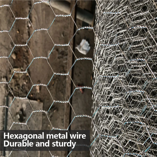 Metal Wire Netting Chicken Rabbit Poultry Fence Netting Crop Protection Net Hexagonal Galvanized Mesh for Garden Courtyard Farm 4