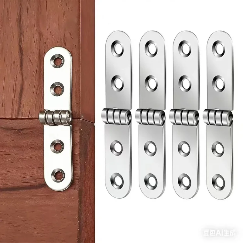 Foldable 180-Degree Flip Top Hinge Set for Furniture and Cabinetry