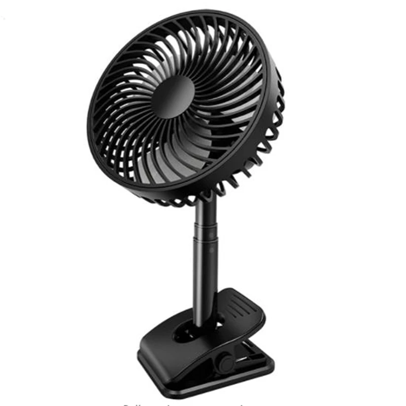 

NEW-Battery Operated Telescoping Clip On Fan -Quiet Portable Desk Fan For Office,Travel,Home,360 Degree Rotation