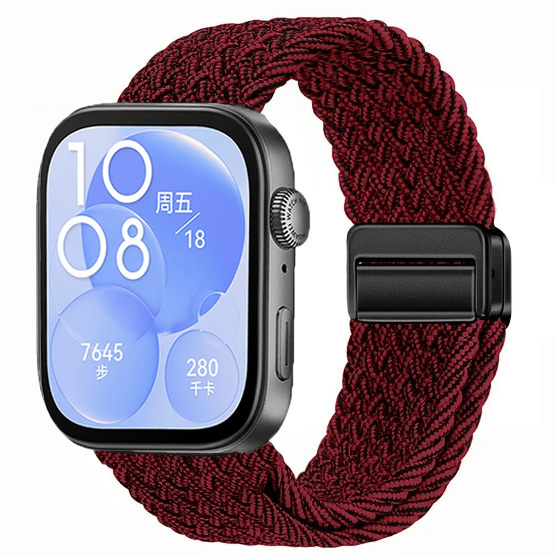 Nylon Braided Loop Strap - Magnetic Adjustable Comfort Bracelet Wristband