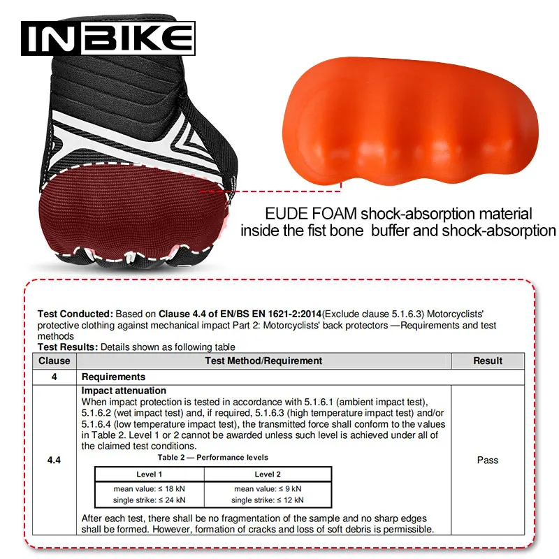 INBIKE Winter Motorcycle Gloves for Men Hard Shell Motorbike Gloves for Riding Touch Screen Racing Motocross Gloves Shockproof 5