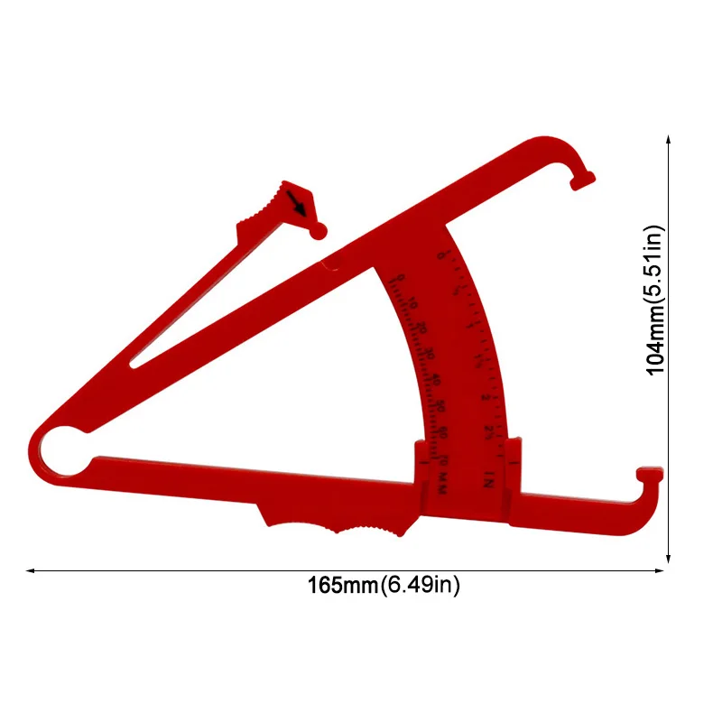 Body Fat Caliper Body Fat Loss Tester Calculator Fitness Clip Fat Measurement Tool Slim Chart Skinfold Test Instrument