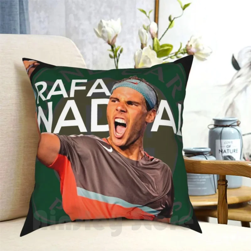 

Rafa Nada : King Pillow Case Printed Home Soft Throw Pillow Swim Rafael Nadal Spain Sports Tennis Come On Rafa White Rafa