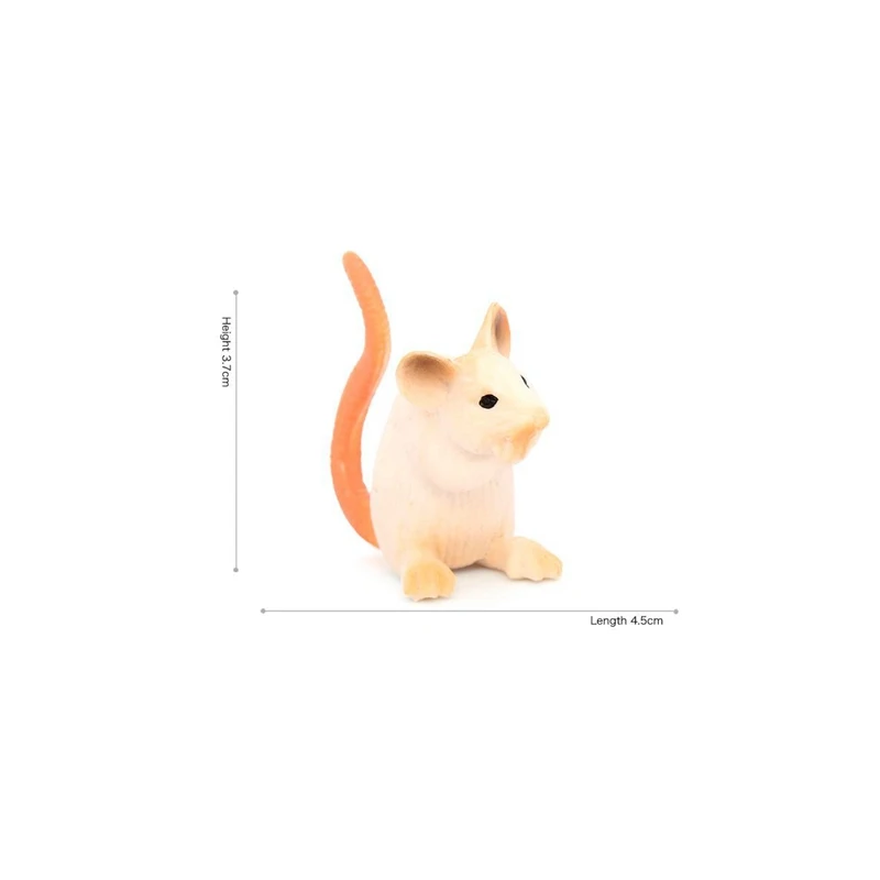 Simulation white mouse model desktop small rat ornament home mice decoration ornament crafts miniature figurines miniature ornament