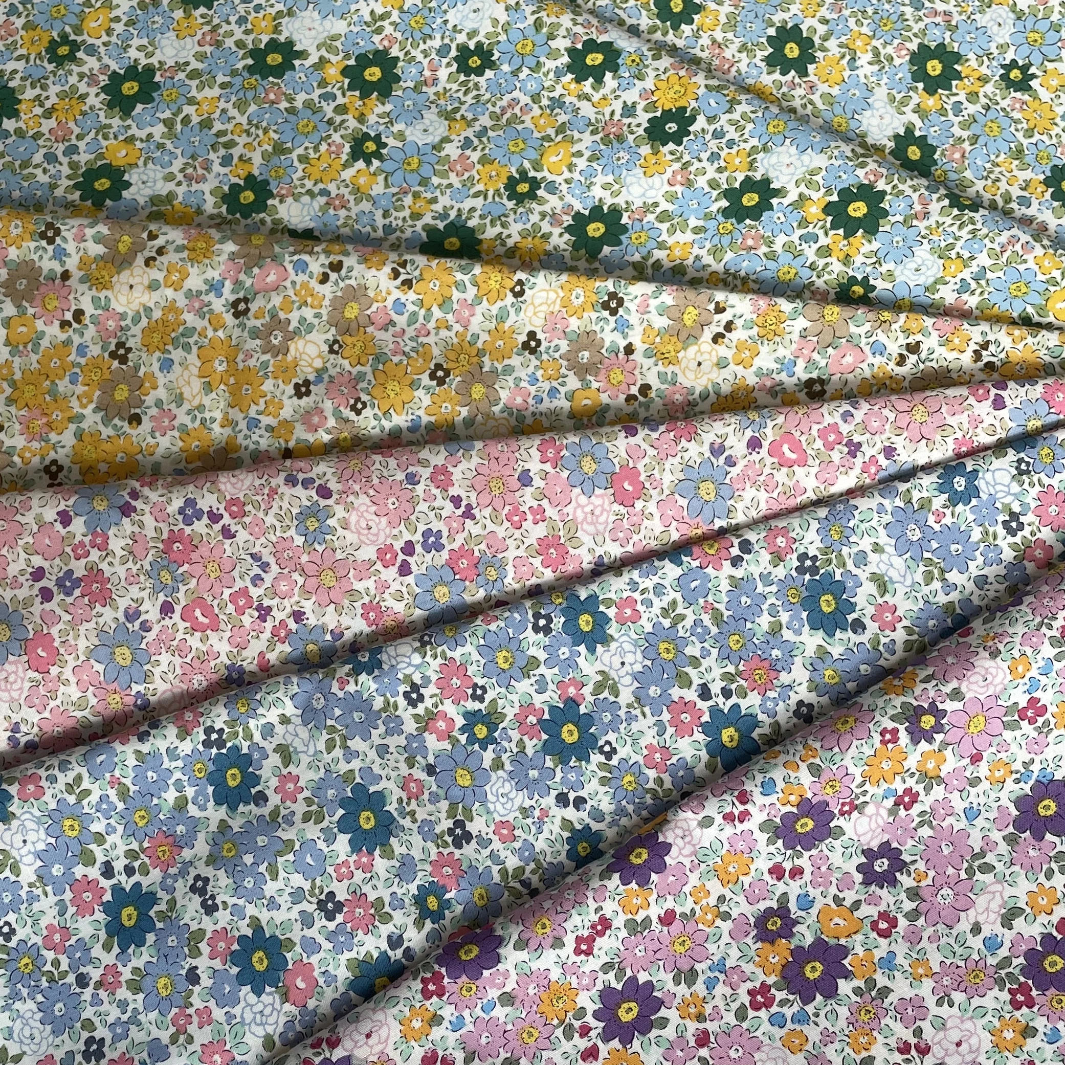 Tana Lawn Plants Floral 100% Cotton 80S Like Liberty Fabric Stampa Digitale Per Cucire Abiti In Tessuto Gonna Bambini Designer Tissus