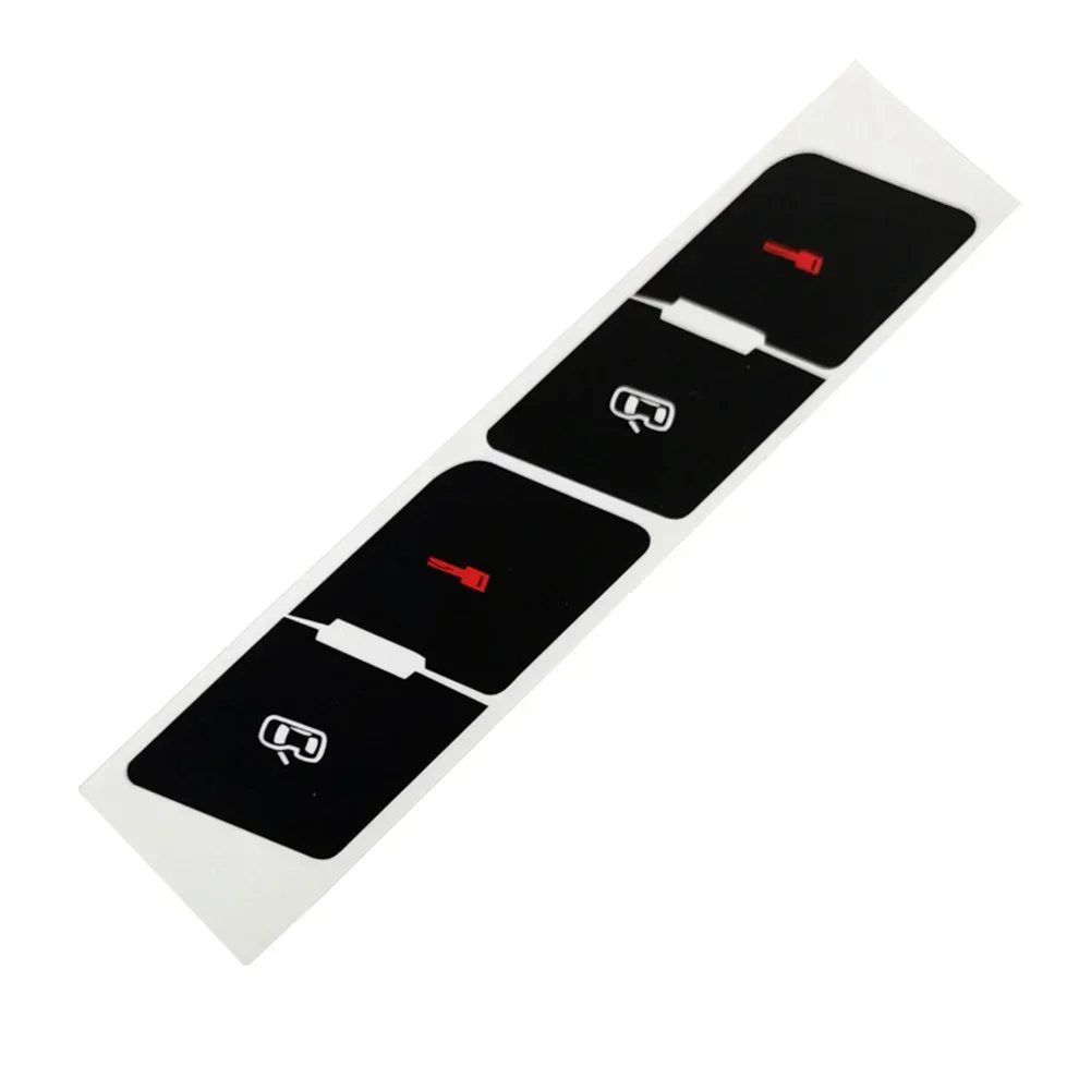 Car Overlay Replacements For A4 B6/B7 Sunlight Button Central Lock Overlay Package Content Black Overlay Characters Light Penetration