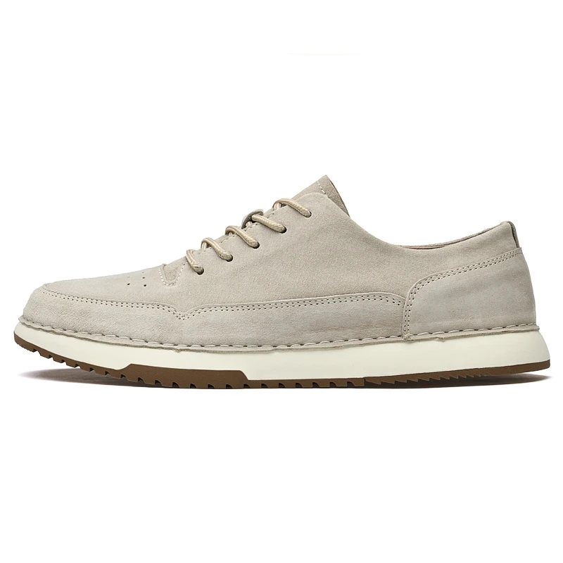 Men Leather Suede Sneakers Shoes 