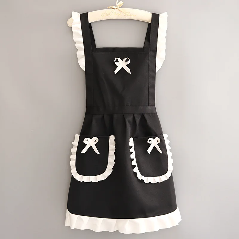 Fashionable Long-sleeved Women's Home Kitchen Anti-fouling Breathable Cooking Wear-resistant Blouse and Stylish Apron