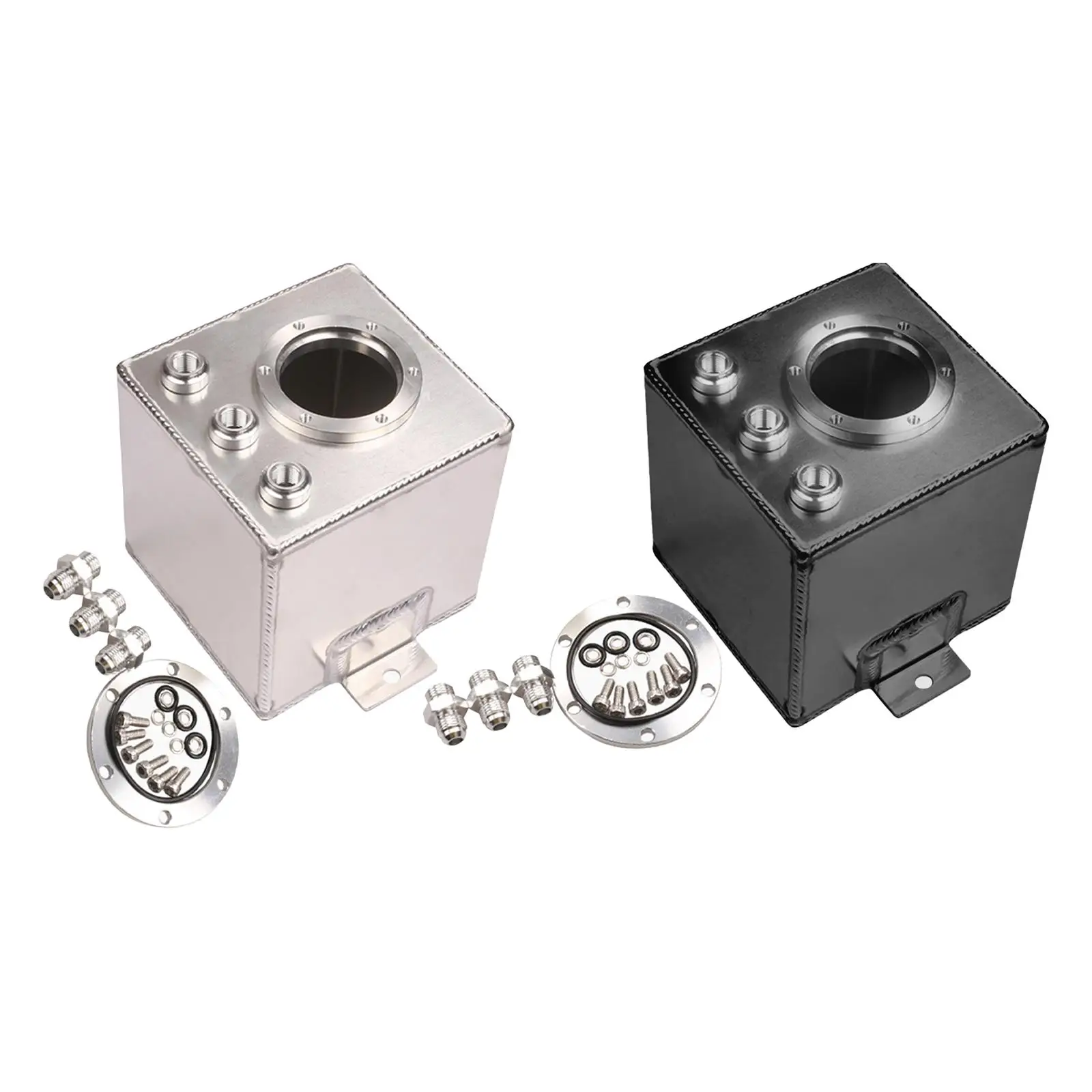 

2L Fuel Surge Tank, High Flow Aluminum Alloy with Fittings High