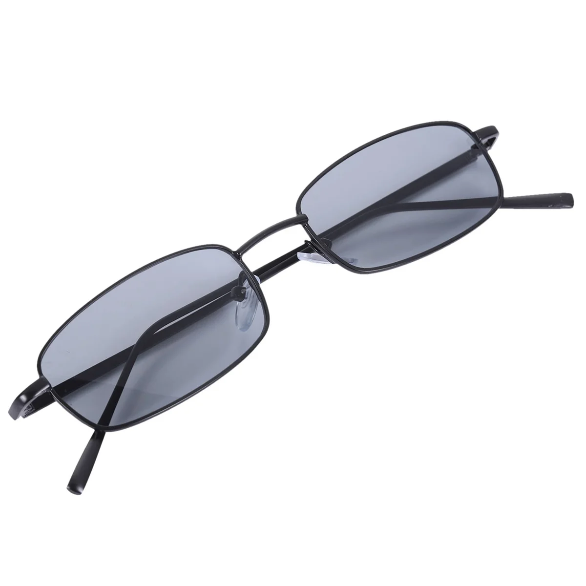Vintage Sunglasses Women Men Rectangle Glasses Small Retro Shades sunglasses women S8004 black frame grey