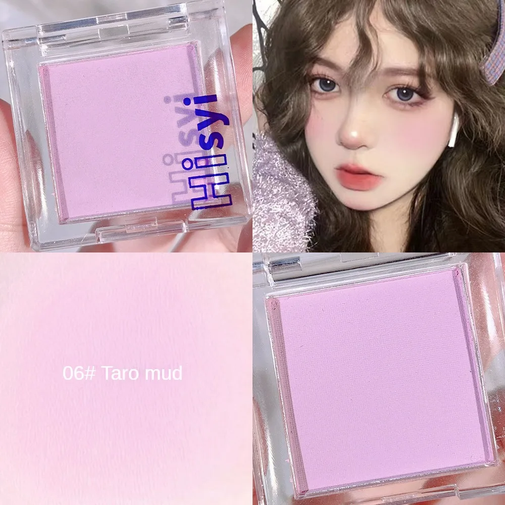 Monochrome Blush 1/2Pcs Monochrome Matte Powder Blusher Natural Cheek Facial Rouge Lasting Color Rendering Enhance Skin Color