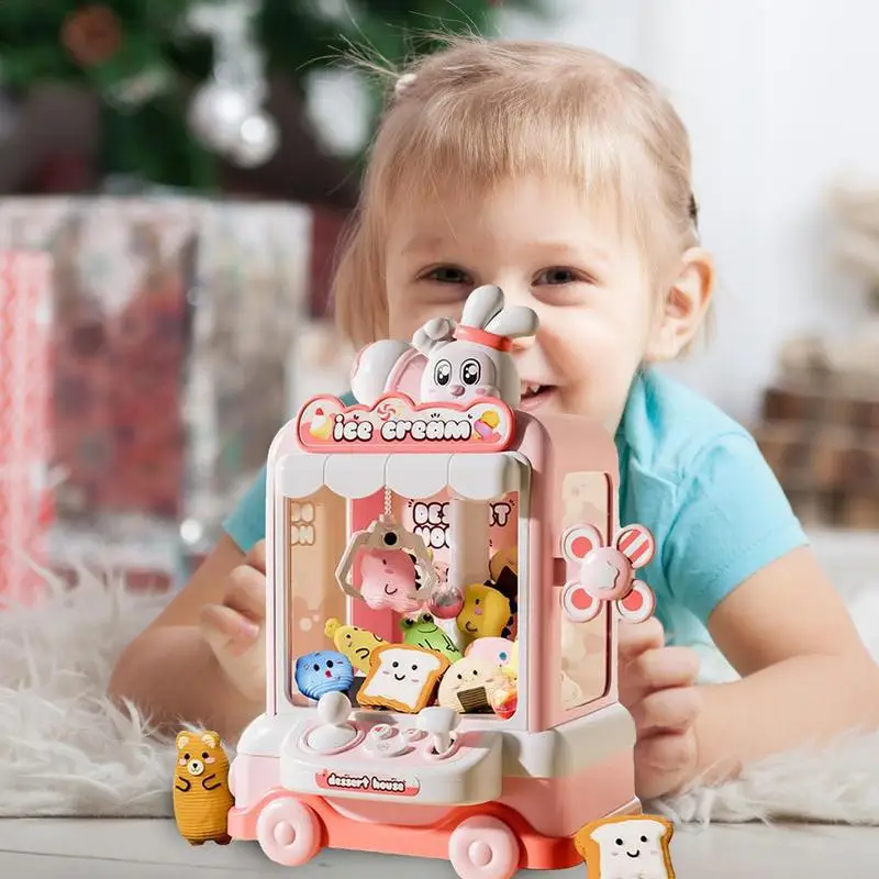 Kids Claw Machine Household Arcade Claw Grabber Vending Dispenser Home Claw Catch Toy Vending Machines For Girls Kids Children 3