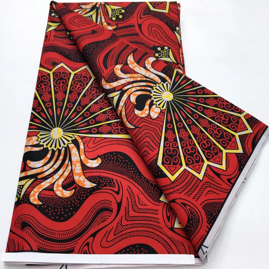 African Wax Fabric Prints Design Nigeria Ankara Wax Fabric Tissu Block Batik Dutch For Women Dresses Cloth Sewing Materials - 5