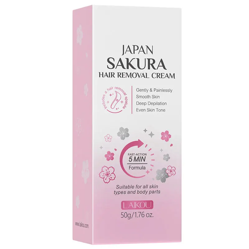 LAIKOU Milk Hair Removal Cream Gentle Depilatory Smooth Skin Treatment for Facial and Body Even Tone