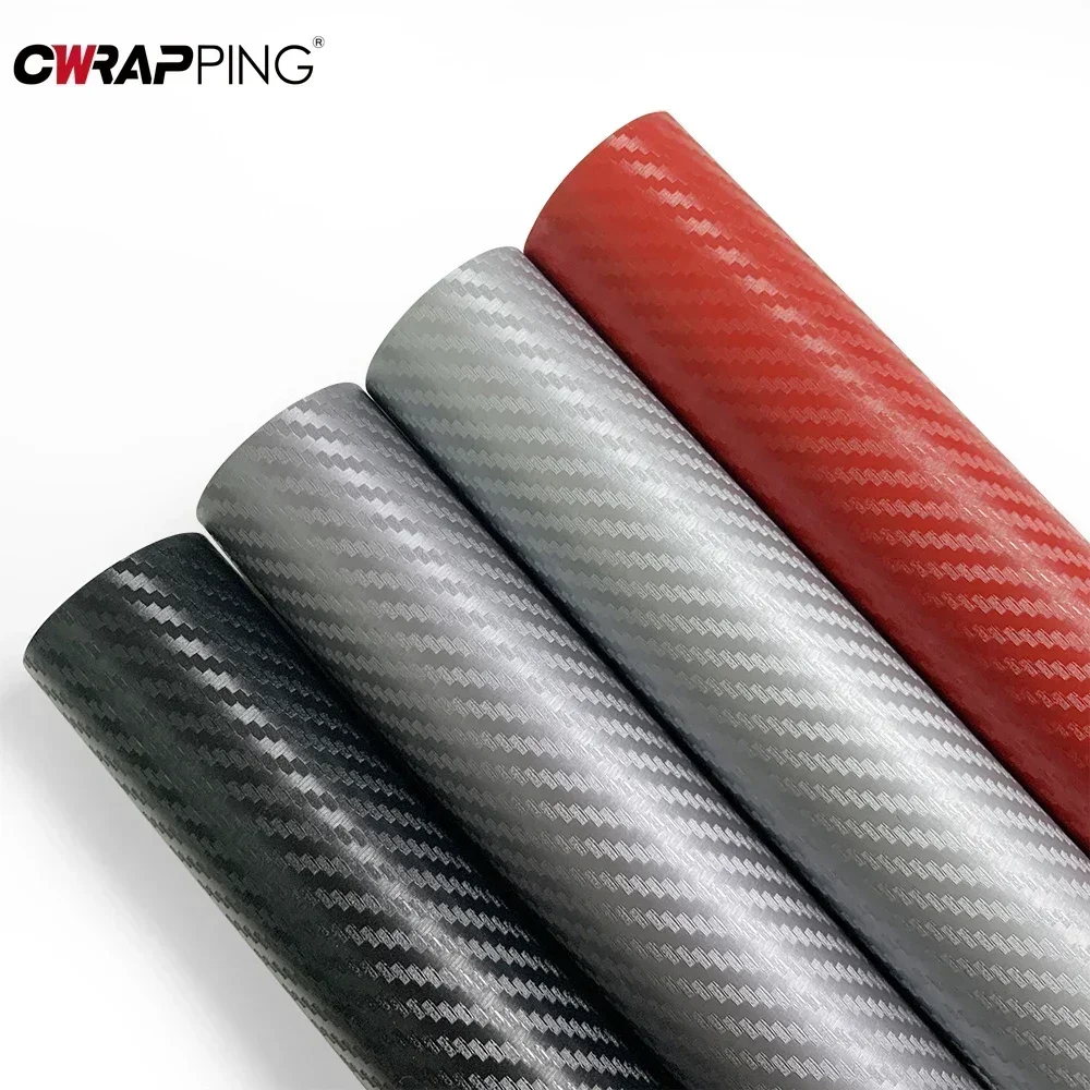 127cm 3D Carbon Fiber Vinyl Wrap Car Exterior Protection Motorcycle Waterproof Vinyl Auto Styling Film for Cars Accessories