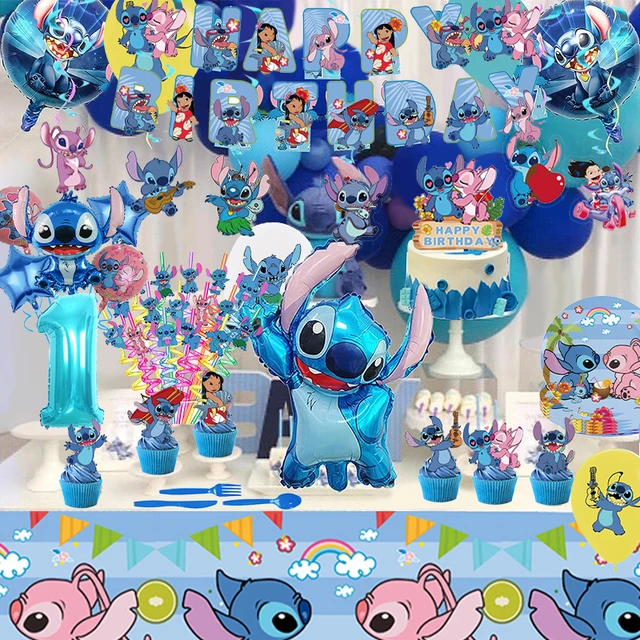 Thwae 15 Pcs Lilo & Stitch Party Paper Gift Bags, 3 Styles Party Favor Bags  with Handles for Lilo & Stitch Party Decorations