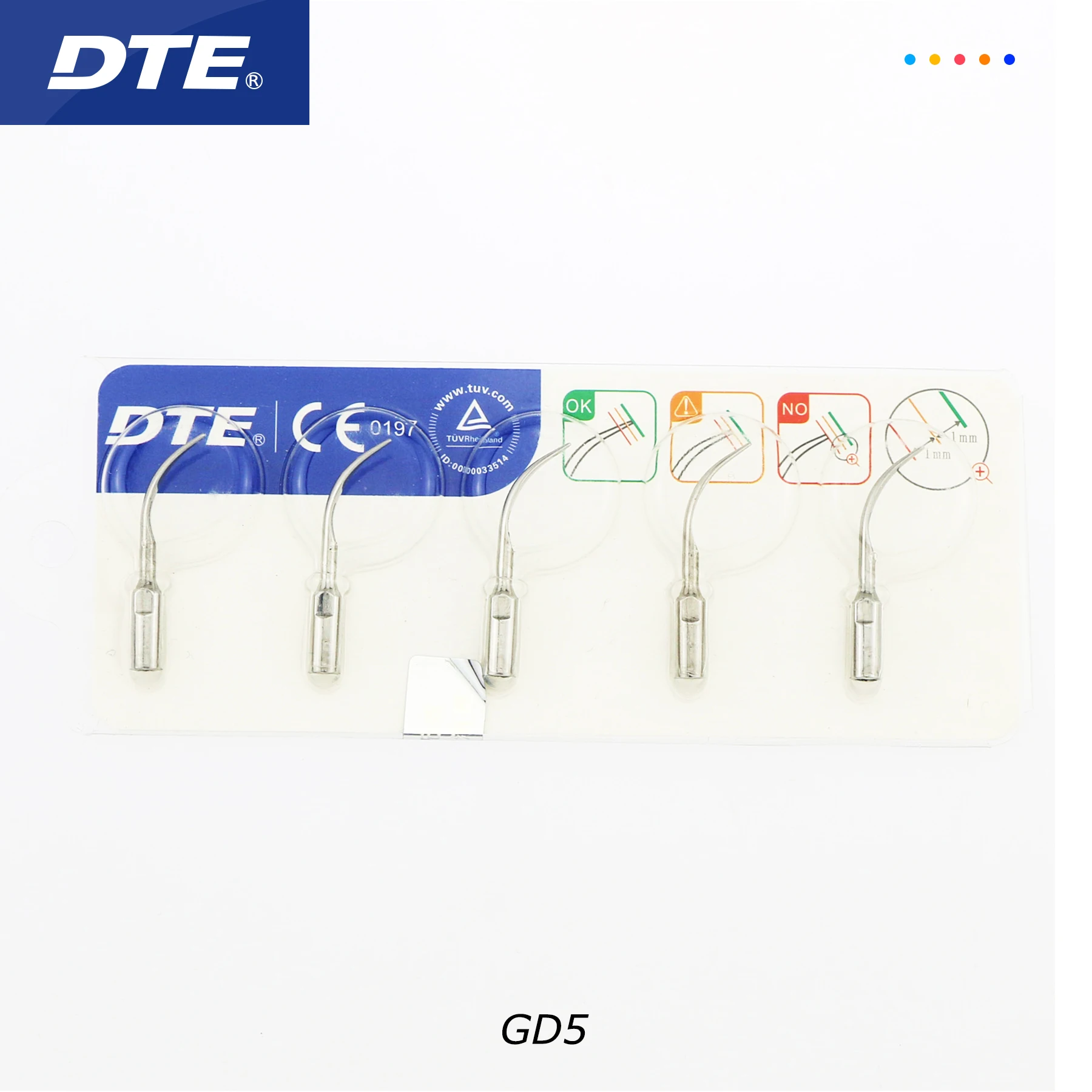 

Woodpecker DTE Dental Ultrasonic Scaler Endo Tips Fit SATELEC ACTEON NSK GD5