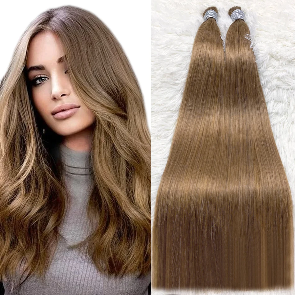 Straight Human Bulk Hair Braiding 18-30 Inch 613 Blonde No Weft Vietnamese for Braiding