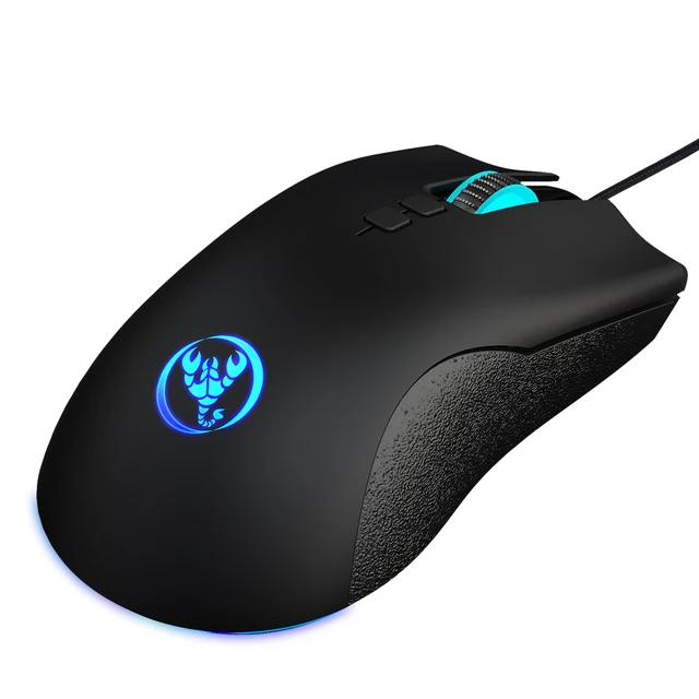 Professional Wired Mouse Colorful Luminous 7D Gaming Mouse Gaming Wired Mouse 6400dpi Adjustable Support Macro Programming 4