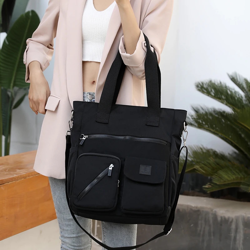 Shoulder Bag Women High-Capacity Crossbody Bag Nylon Waterproof female Messenger sac Lady student tote attend class Handbags ins