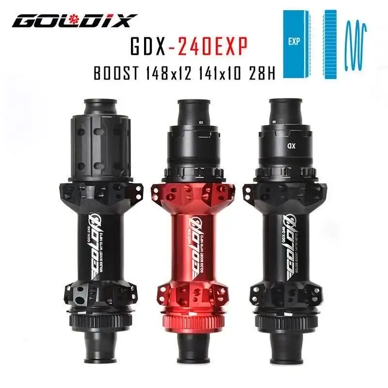 GOLDIX 240 EXP 180 MTB Bike 28H Naben Center Lock Disc Brake In Front 110X15 Rear148X12mm Ultra Light 180 MTB Hub