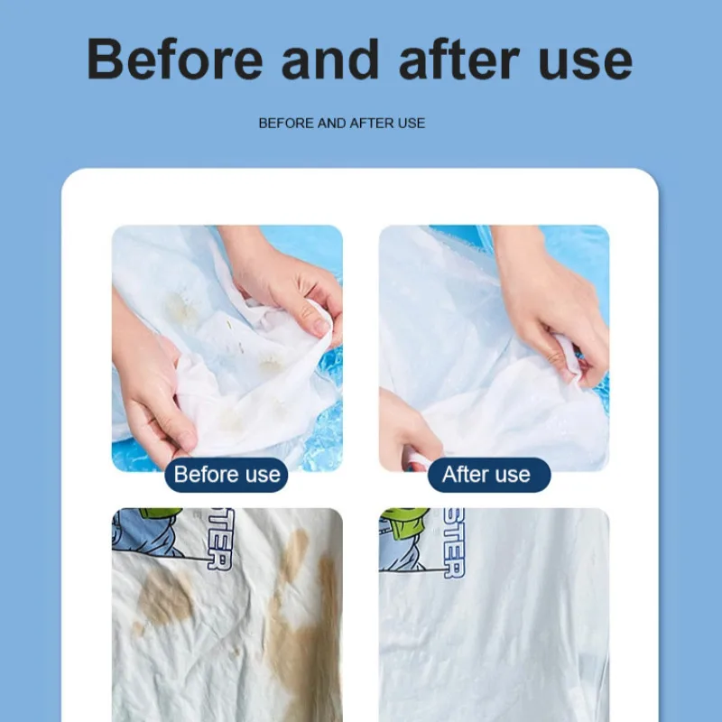 Concentrated oxygen bleaching laundry detergent to remove oil stains and deep cleaning laundry deter