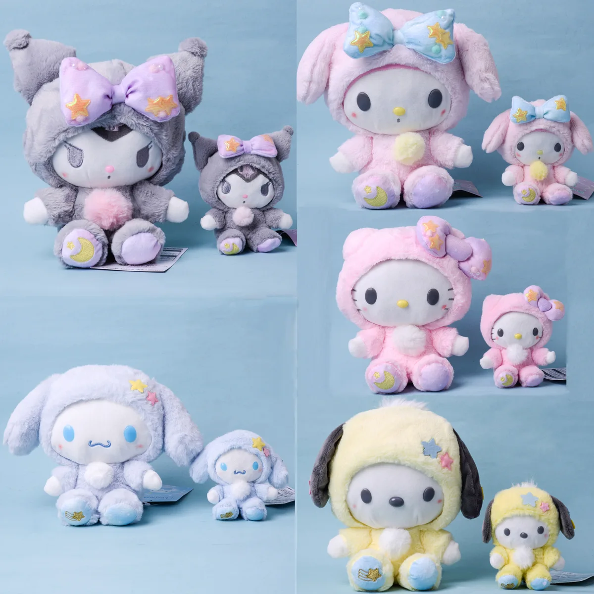 

Sanrio Kawali Kuromi Hello Kitty My Melody Cinnamoroll Подушка Луна Звезда плюшевые игрушки плюшевый брелок Мягкая кукла для детей подарок