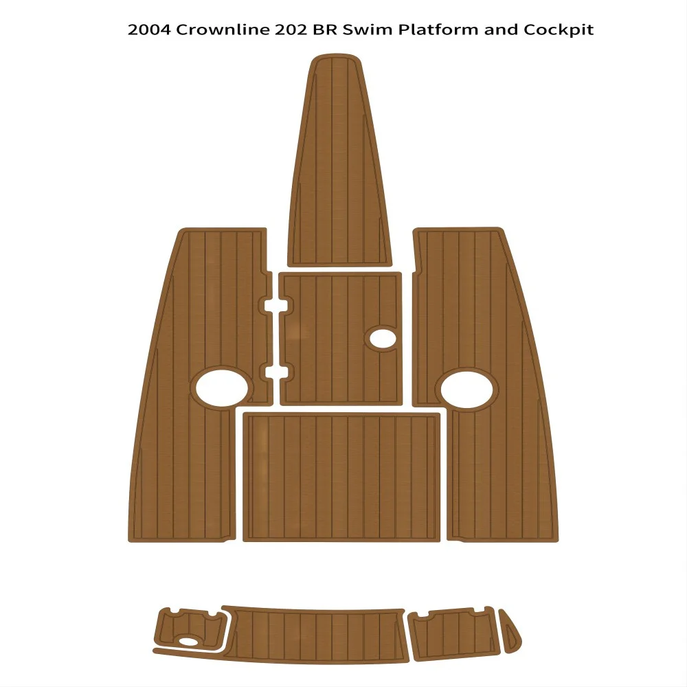 

2004 Crownline 202 BR напольный коврик из пеноматериала EVA с платформой для плавания и лодки