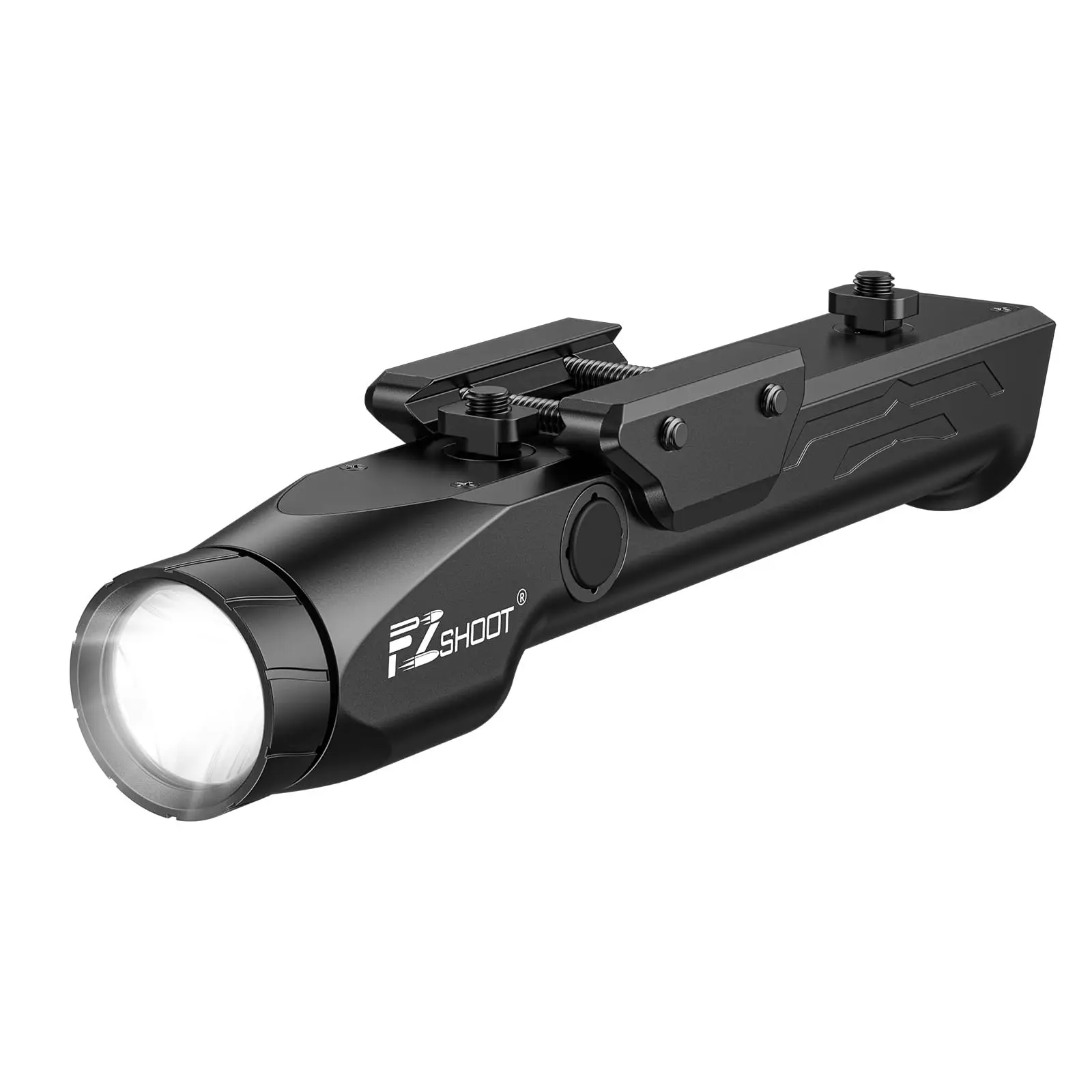Pistol Flashlight EZshoot 1700 Lumens Tactical Flashlight High Brightness Magnetic Rechargeable Strobe Mode