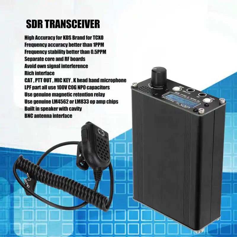 Mobile Transceiver SDR 8 Band Full Mode HF SSB QRP Radio Transceiver for Signal Receiving Equipment hot