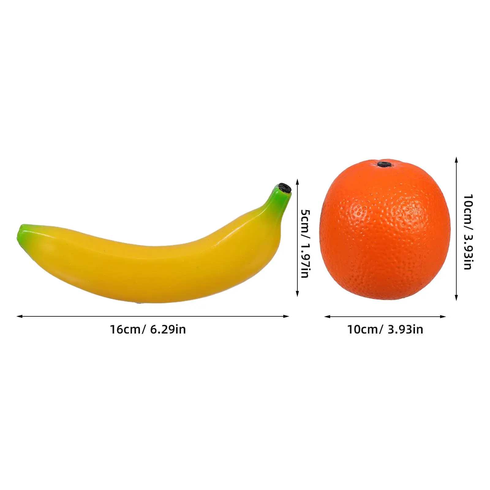 2 Pcs Fruits Simulated Sandbox Music Decor Early Educational Toy Shaker Abs Baby