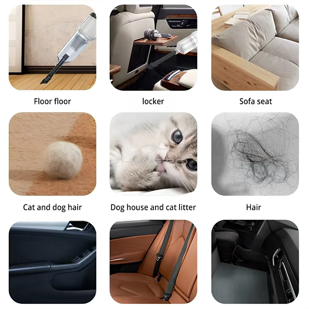 Wireless 25W 5500PA Combined Vacuum Cleaner USB Charging Car Home Desktop Keyboard Mini Portable Automatic Cleaning