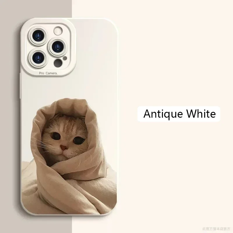 آيفون 15 برو ماكس حافظة الكرتون متعة القط كلب جراب...