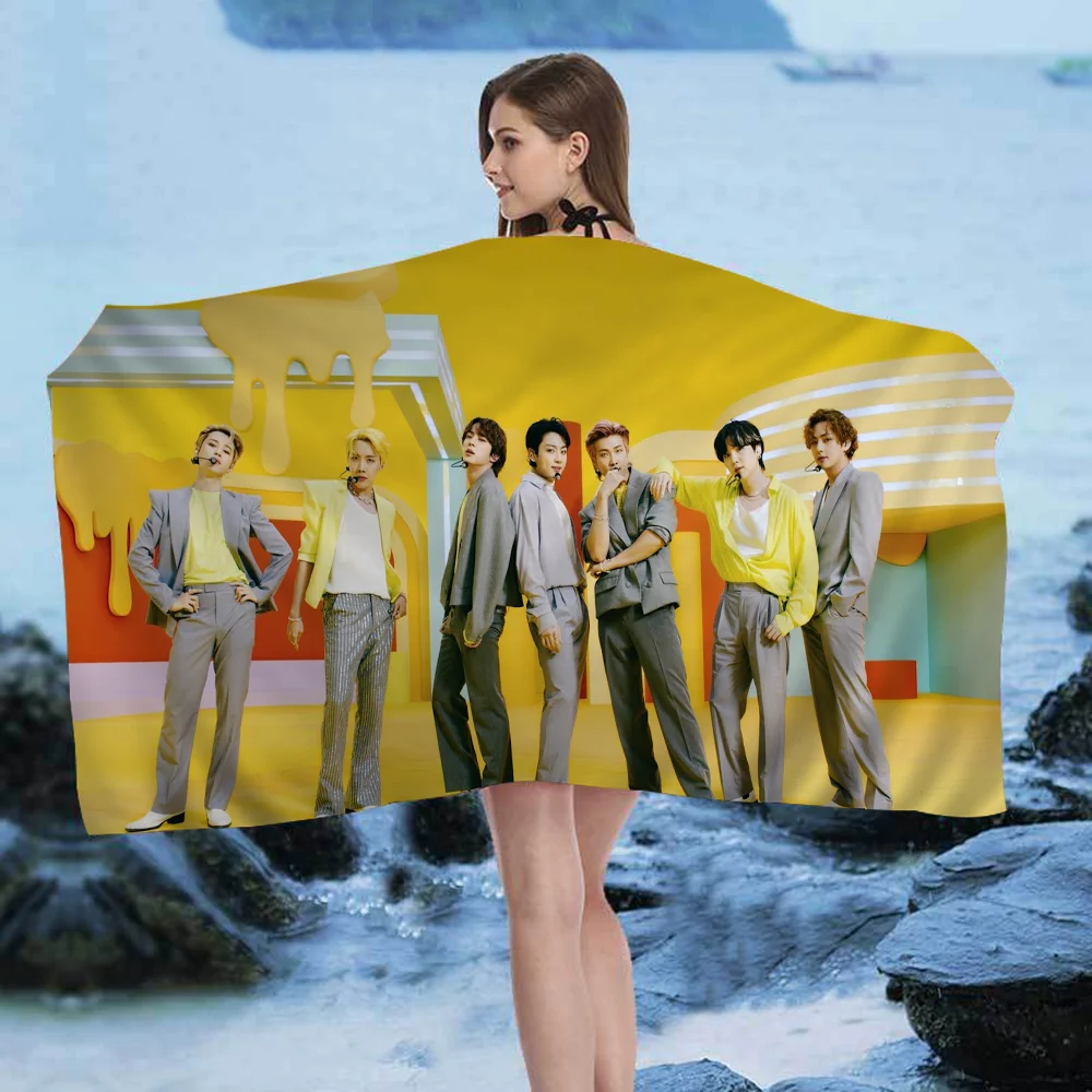 Dynamite Kpop Boys Big Microfiber Beach Towels Quick Dry Towel Sand Beach Towels Pool Towel For Travel Swim Pool Yoga