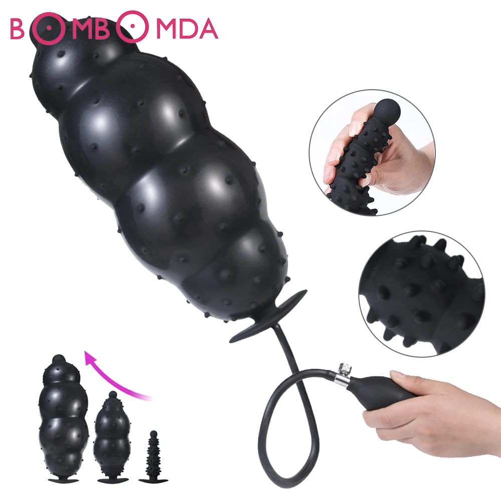 Plug anal expandible y masajeador de próstata para hombres y mujeres_voghion.com